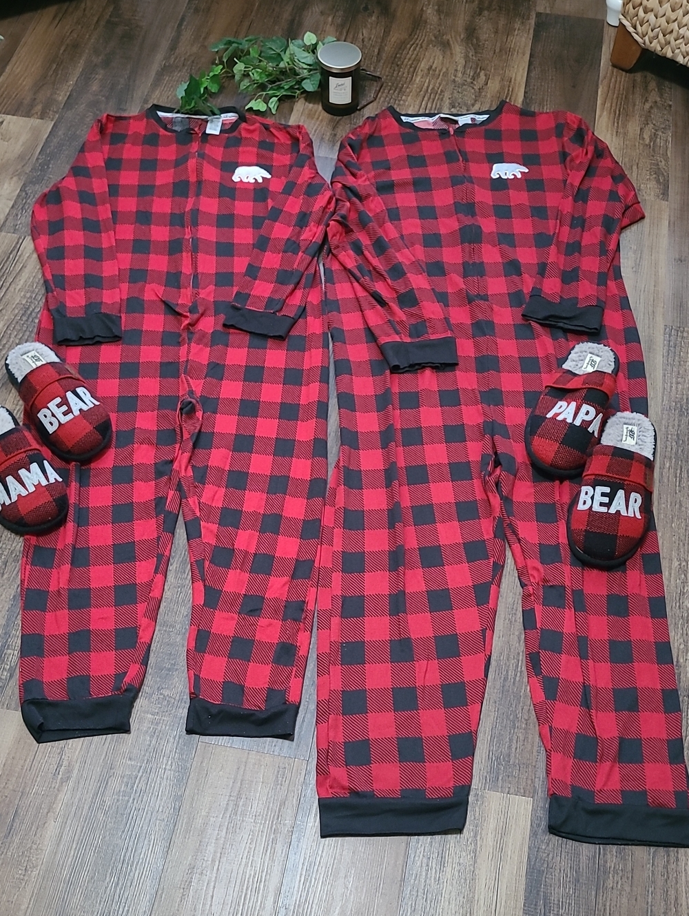 Christmas/Holiday Onesies and House Slippers For Couple